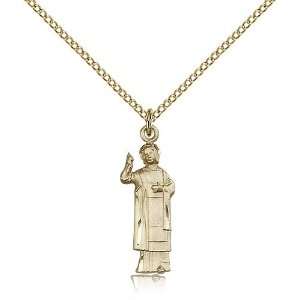 Gold Filled St. Saint Florian Medal Pendant 1 x 1/4 Inches 5938GF 