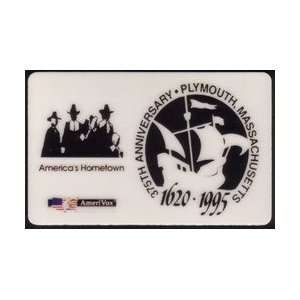   375th Anniversary Plymouth MA. (Pilgrims & Mayflower Ship Logo) PROOF