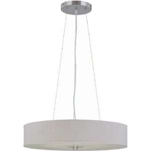  Saggio Collection 2 Light 62 Polished Steel Pendant Lamp 