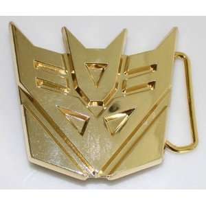  Gold Decepticon Transformers Belt Buckle   Brand New 