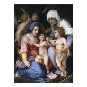  Andrea Del Sarto   Holy Family With Angels Giclee
