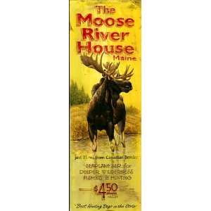  Custom Large The Moose River House Maine Vintage Style 