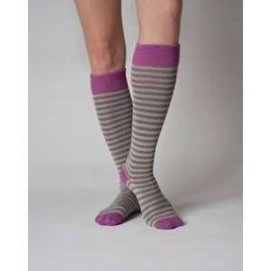 Annabel  Striped Organic Cotton Knee High Sock 
