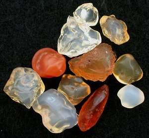 12.3 Gram Mexican Fire Opal Faceting Rough Gem Stone Gemstone  