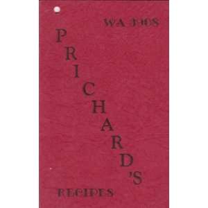 Prichards Recipes Prichards Mill  Books