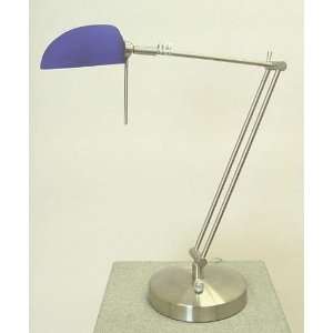  New Blue Spoon 27H Table Lamp w/ Bulb Desk Lamp & Dim 
