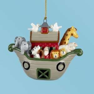  Club Pack of 12 Noahs Ark Hanging Christmas Ornaments 3.5 