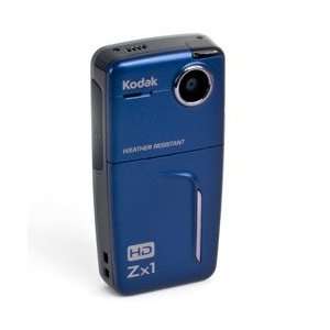  Kodak Blue Zx1 Pocket Video Camera Bundle w/ 2GB SD Card 