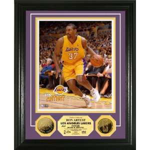  Ron Artest 24KT Gold Coin Photo Mint   NBA Photomints and 