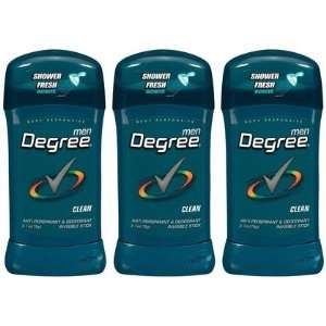 Degree Mens Invisible Solid Anti Perspirant & Deodorant Clean 2.7 oz 