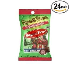 24 pack of Russell Stover Strawberry Delicious Sugar Free Strawberry 