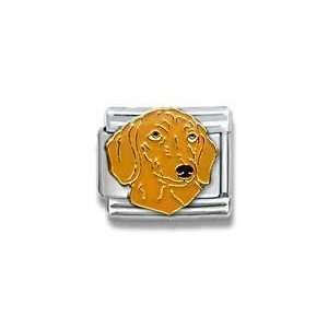 Dachshund Dog Breed Canine Collection Italian Charm 18k Gold by Casa D 