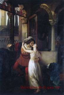 Romeo and Juliet Francesco Hayez Repro oil painting  