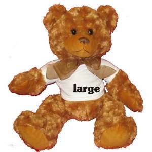  large Plush Teddy Bear with WHITE T Shirt Toys & Games
