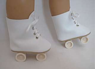 Up for Sale are these Cute and realistic White Roller Skates Fits 18 
