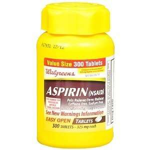   Aspirin 325 mg Tablets, 300 ea Health 