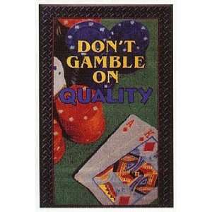  Quality Safety Floormat   Quality Cards   3 x 5 