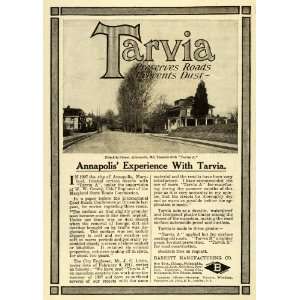  1911 Ad Barrett Tarvia A Prevent Road Dust Franklin Street 
