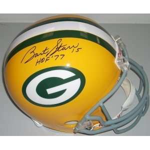 Signed Bart Starr Helmet   Replica   Autographed NFL Helmets  