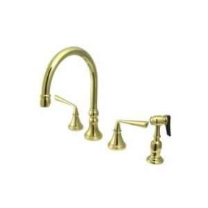  Elements of Design Two Handle Widespread Kitchen Faucet 