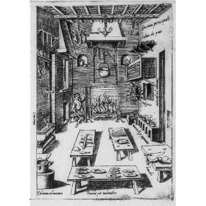  Kitchen scene,Bartolomeo Scappis Opera,1574?,Venice