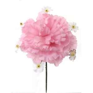  100 Carnation With Gypsophila 5 Pink Artificial Silk Flower 