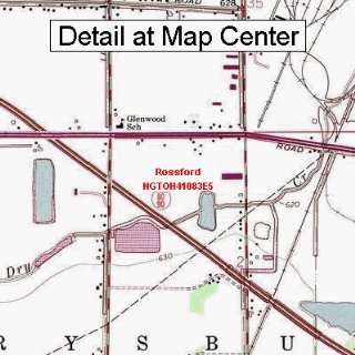   Quadrangle Map   Rossford, Ohio (Folded/Waterproof)