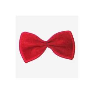  Suede Fabric Bow Hair Barrette Clip in RED   Decorative 
