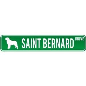 New  Saint Bernard Drive  Street Sign Dog