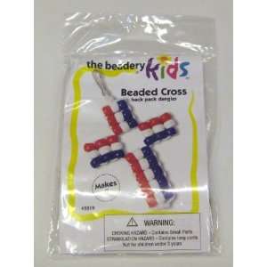  Pony Bead Cross Kids Kit   Patriotic (The Beadery 5219 