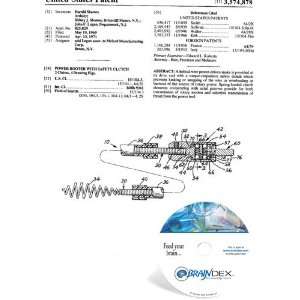  NEW Patent CD for POWER ROOTER WITH SAFETY CLUTCH 