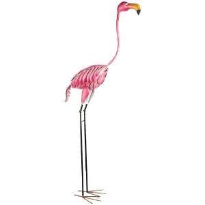 46 Metal Pink Flamingo Patio, Lawn & Garden