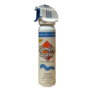 Deval Products Simply Spray Soft Fabric Paint 2.5 Ounces Blue Jay 