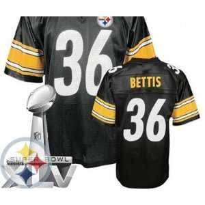 Pittsburgh Steelers 36# Jerome Bettis Jerseys Black Authentic NFL 