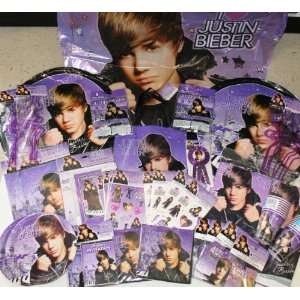  Justin Bieber Total Party Pack for 16 Toys & Games