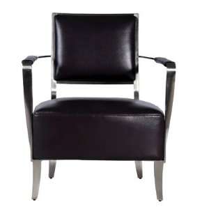 Oscar Leather Arm Chair Leather Black 