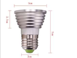 New 3W E27 16 Color Changing RGB LED Light Bulb Lamp 85~265V + IR 
