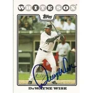  Phillies DeWayne Wise Signed 2008 Topps Update Card 