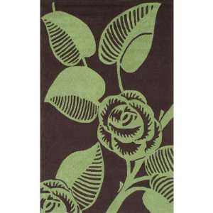  The Rug Market DECO ROSE GREEN BROWN/GREEN 5X8