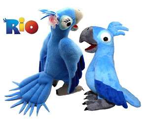 Movie *Rio* Figure Blu & Jewel Bird Plush Toy 8 9 Set  