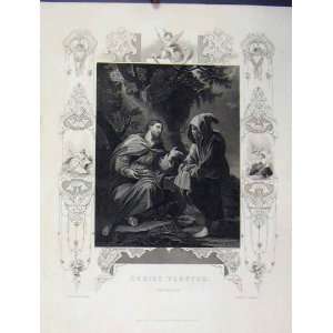   Scene Christ Tempted Rogers Engraving 