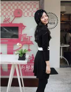 yrfashion Korean Fashion Women Pretty Wool Woolen with White Belt 