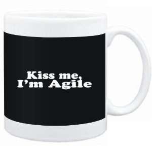    Mug Black  Kiss me, Im agile  Adjetives