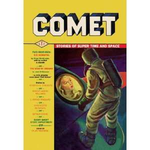   Comet Beautiful Woman in Rocket Window 20x30 poster