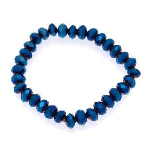  Dillie Blue /Multi Coloured Elasticated Bracelet Jewelry