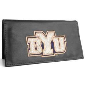 Brigham Young Cougars Black Checkbook Cover  Sports 