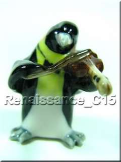Figurine Miniature Animal Ceramic Cute 6 Penguins Band  
