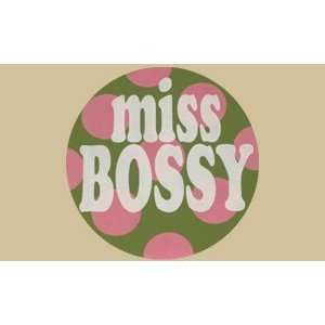    SaltBox Gifts R12MB Round Miss Bossy Sign Patio, Lawn & Garden