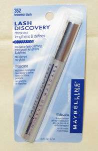 NEW MAYBELLINE LASH DISCOVERY MASACARA•#352 BROWN BLK 041554647372 