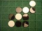 10 black white reversible othello game pieces parts discs lot